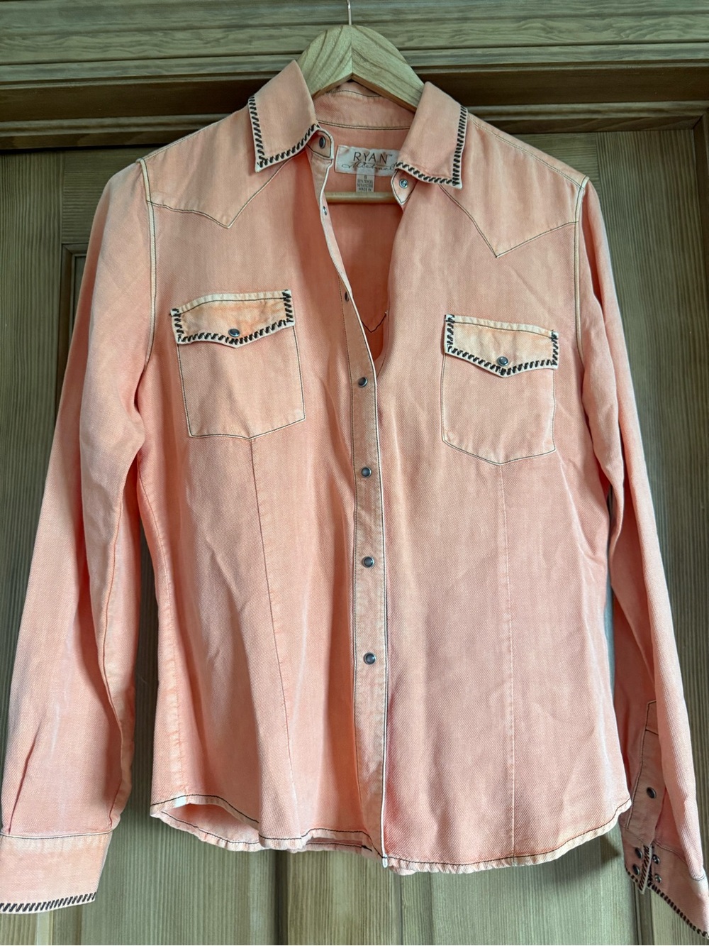 RYAN Michael Orange Button-Up Shirt